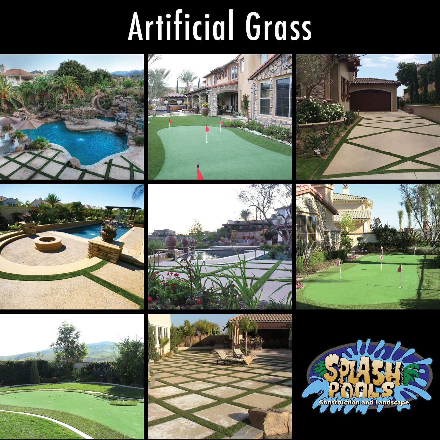 Artificial Grass Installation | Splash Pools and Construction