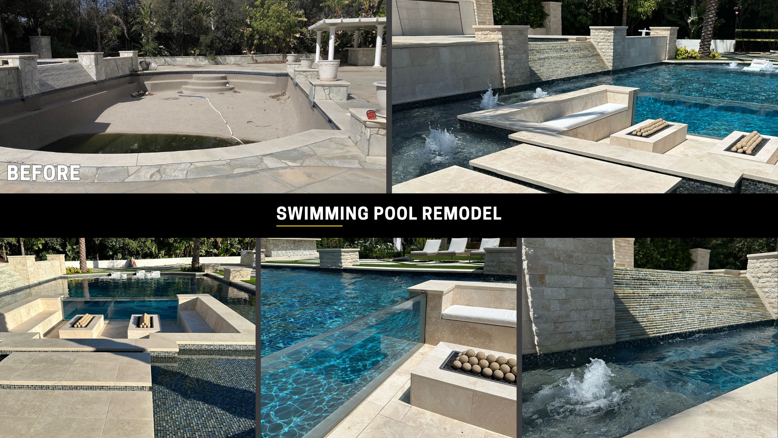 The Pool Remodeling Process with Splash Pools and Construction